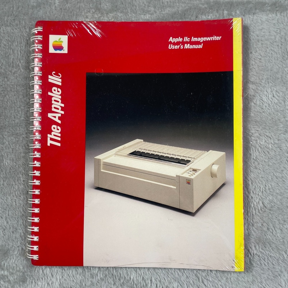 Vintage Apple IIC Imagewriter Users Manual Guide Book 1980s 030 0951 B New
